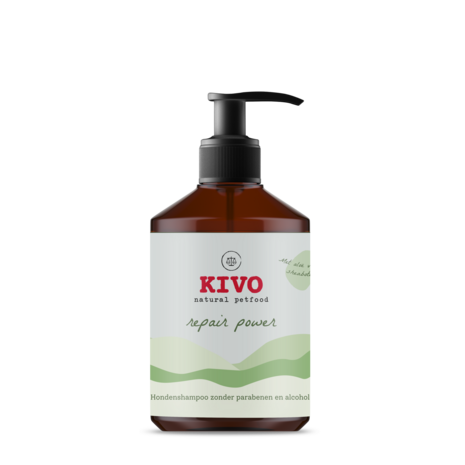 Kivo dog shampoo repair power met Alo&euml; vera & Sheaboter.