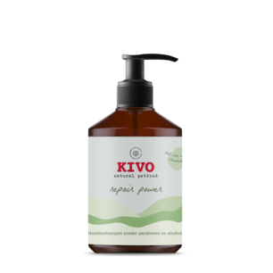 Kivo dog shampoo repair power met Aloë vera & Sheaboter.